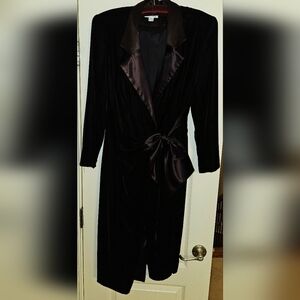 Black Velvet Depeche Mode tuxedo dress. Size 12